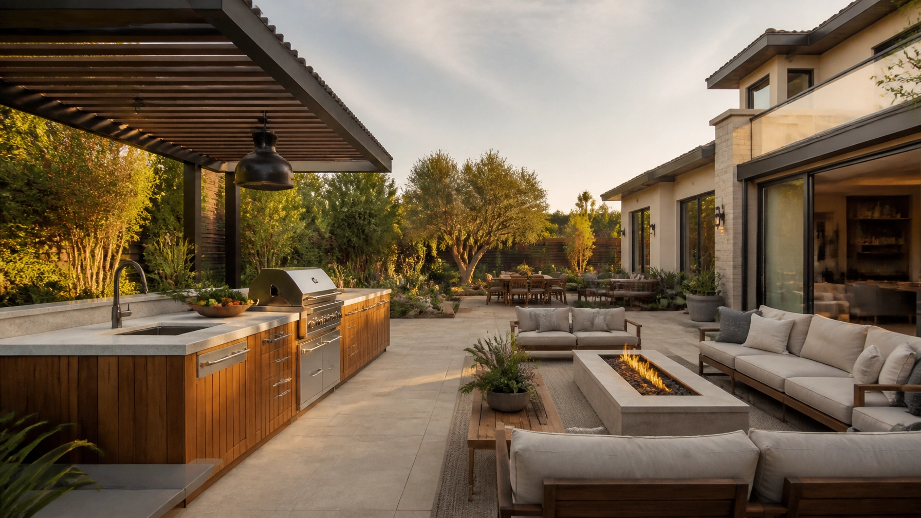 Outdoor Living Spaces: From Patios to Full Outdoor Kitchens